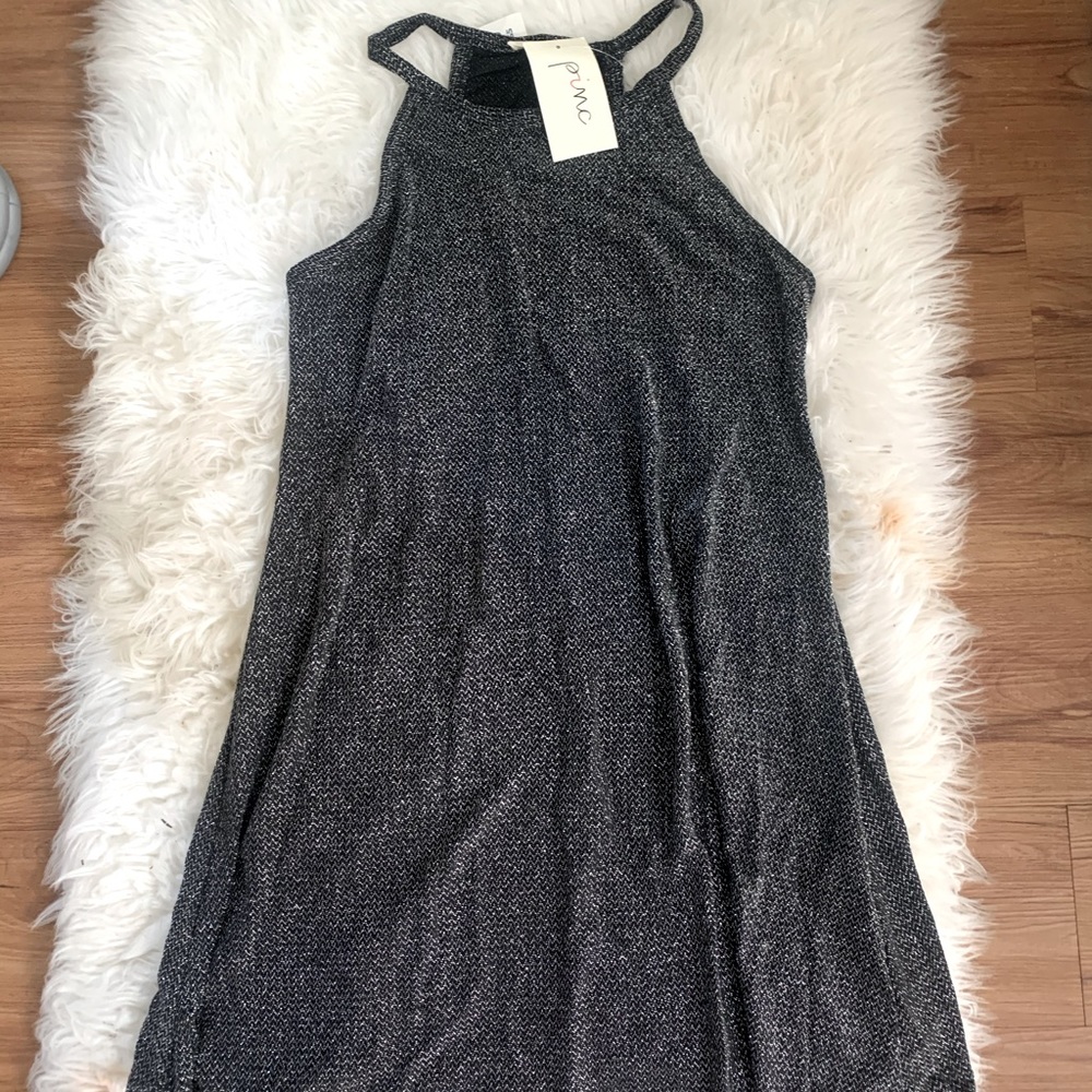 High Neck Sparkly Dress